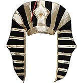 BXT Egypt Pharaoh Hat Egyptian Headpiece King TUT Costume Headdress for Halloween Cosplay Costumes Dress Up Themed Party