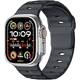 Wepro Sport Bands for Apple Watch Ultra 2/Ultra/Ultra 3 Band 49mm Series 11 10 46mm 9 8 7 45mm 6 5 4 SE 44mm 3 2 1 42mm for Men, Waterproof Soft Silicone Rugged Ocean Breathable Strap for iWatch Bands
