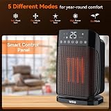 YASHE 1800W Ceramic Electric Heater with 75 Degree Oscillation Remote Control view 3