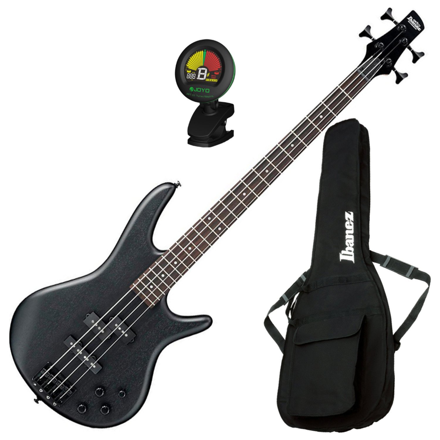 Ibanez GSR200B Weathered Black 4 String Bass Guitar w/ Gig Bag and