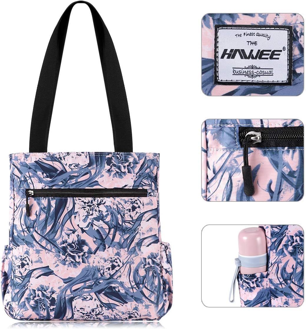 HAWEE Women Tote Bag with Zip Lightweight Ladies Shoulder Bag Large Capacity Casual Shopping Bag Waterproof Top Handle Handbag for Girls for Travel Work School Daily Life Gym Camping Beach - Image 3