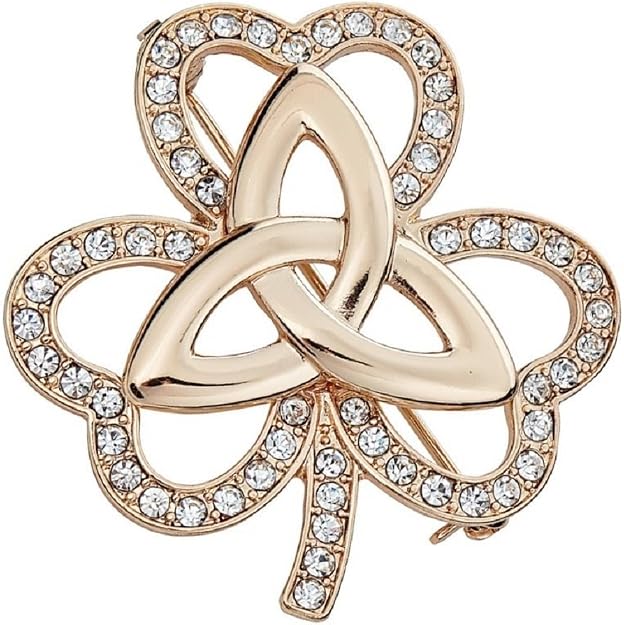 The Irish Jewelry Company Gold Shamrock Brooch