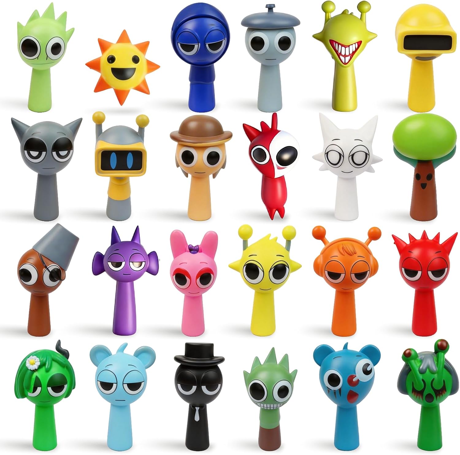 Sprunki Action Figures,24pcs Sprunki Toys for Kids and Adult