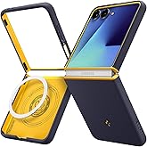 Spigen Case for Galaxy Z Flip 7 Case, Nano Pop MagFit Designed for Samsung Galaxy Z Flip 7 - Blueberry Navy