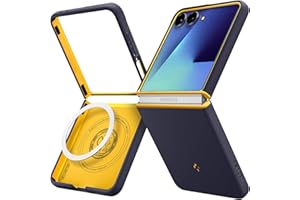 Spigen for Galaxy Z Flip 7 Case, Nano Pop MagFit [Fast Wireless Charging/Magnet for Galaxy] - Blueberry Navy