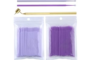 LEONTOOL 200 Pack Touch Up Paint Brushes with Gold Detailing Fine Line Fluid Writer Paint Applicator Pen, Disposable Micro Ap