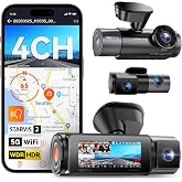 Vantrue N5S 4 Channel 360 Degree 2.7K Dash Cam | 2.7K+1080P*2+1440P Front and Rear Dashcam, STARVIS 2 Night Vision, 24H Parking Mode, WiFi, Voice Control, GPS,Support 1TB Max