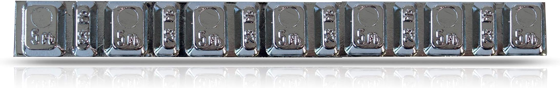 Hofmann Power Weight 5716-0500-500 Typ716 chrome 250x Autoadhesive weight 50g, Adhesive balancing weights motorcycle