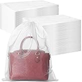 PercyEffie 100PCS Dust Bags for Handbags Bulk, Non Woven Bags Shoe cfor Travel Shoes Organizer with Drawstring for Travel Packing, Purse, Shoe, home Closet Storage,Dust Cover(15.7''x19.7'')