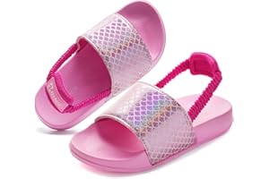 IceUnicorn Kids Slide Sandal Summer Beach Water Shoes Casual Slip-On Flat Shoes Slippers