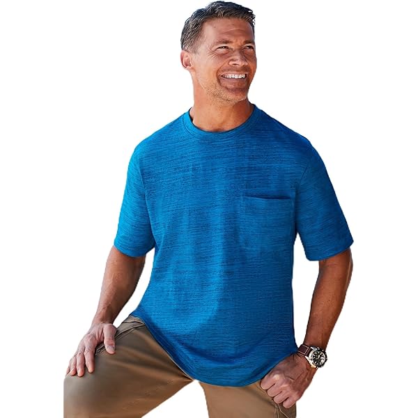 Boulder Creek by Kingsize Men's Big & Tall Heavyweight Pocket V