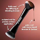 e.l.f. Camo Liquid Bronzer & Contour Duo Brush Dual-Ended Face Makeup Brush view 2