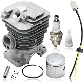 38mm Cylinder Piston Kit for Echo CS-310 CS-352 CS-352ES Chainsaw, CS-310 Cylinder &amp; Piston Kit with Fuel Filter Vent Spark Plug Parts Replace P021-035190 P021-035200 P021-035201 P021-035210
