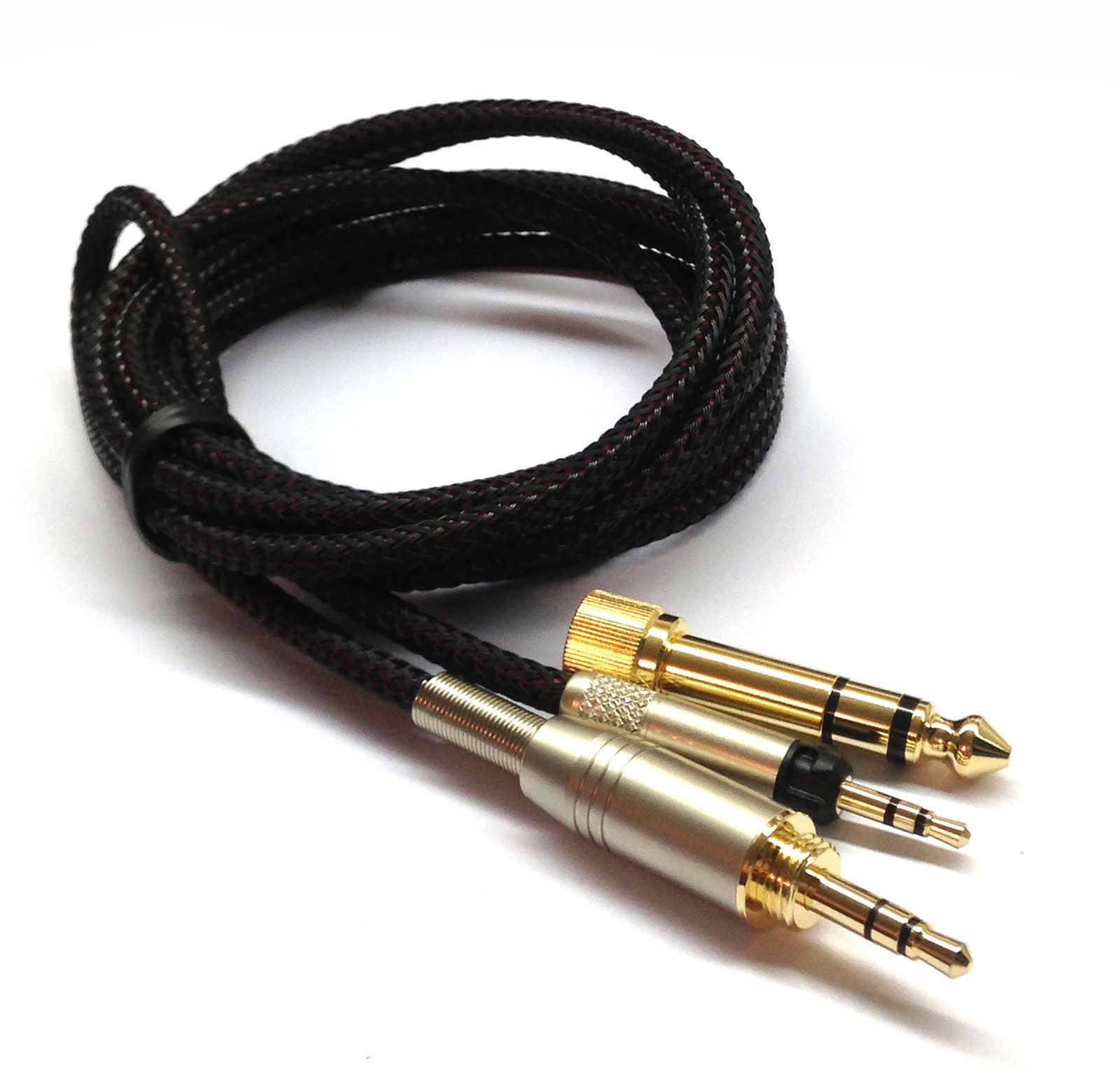 future win 1.2m/1.5m Replacement Audio upgrade Cable For Audio Technica ATH-M50x ATH-M40x Headphones (1.8m)