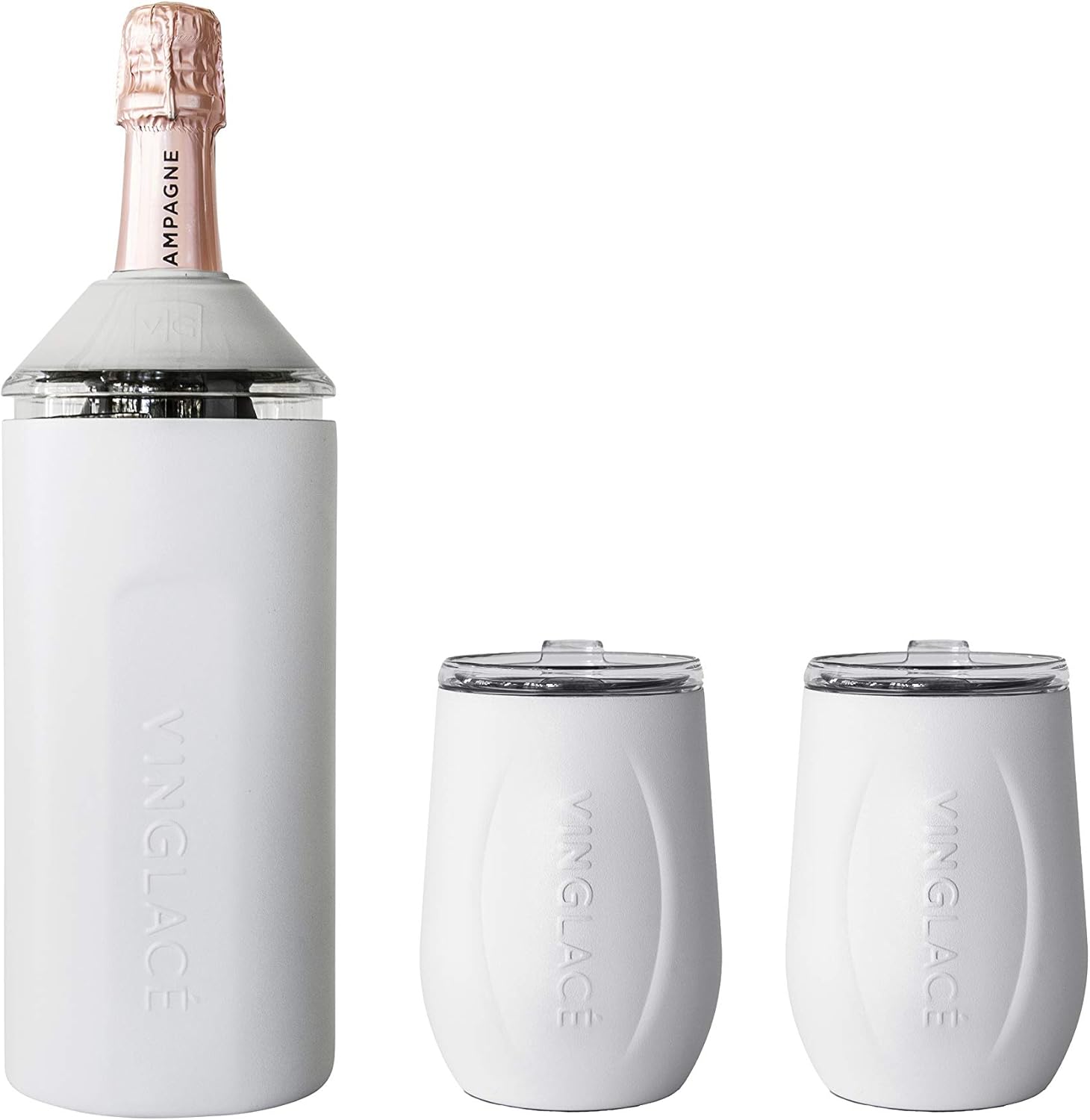 Vinglacé Gift Set Bottle Insulator Chiller with 2