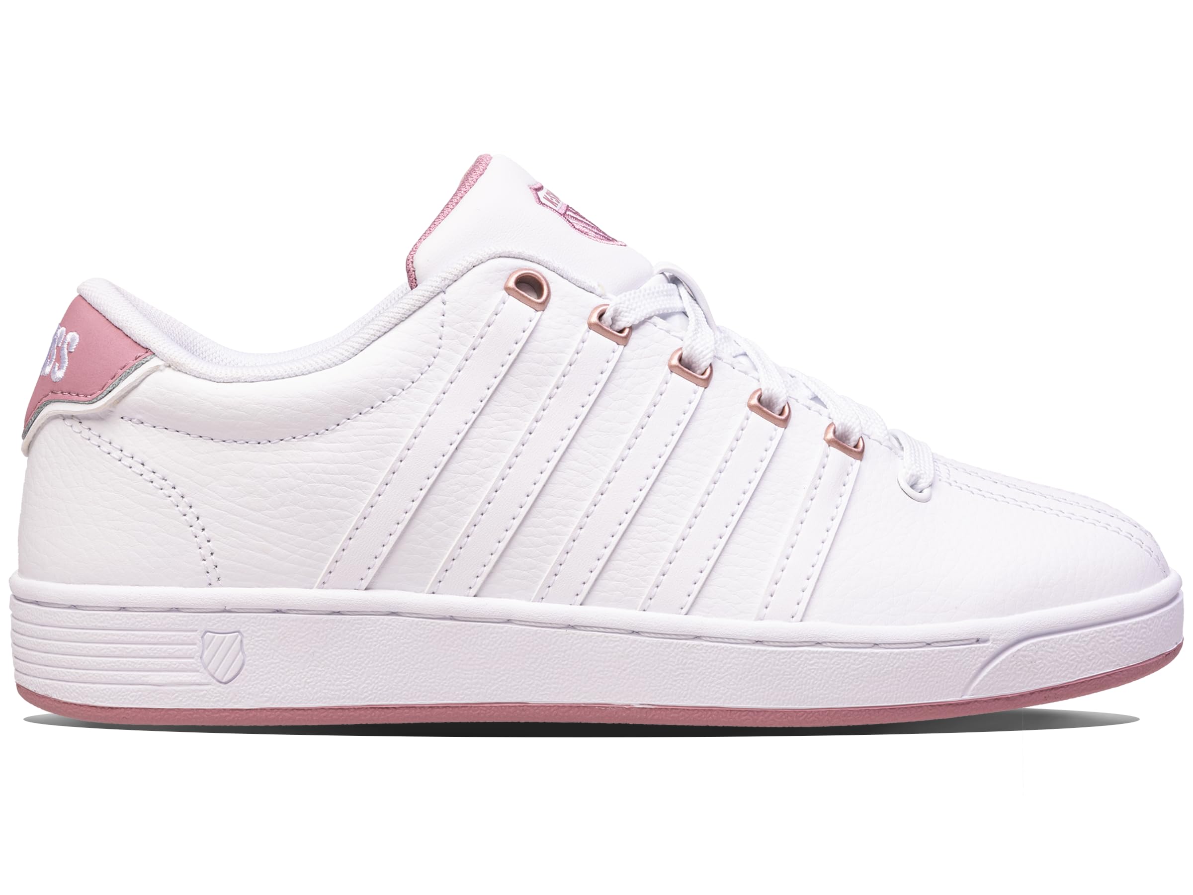 K-Swiss Women's Court Pro II CMF Sneaker, White/Foxglove/Raindrops, 6.5 M Image