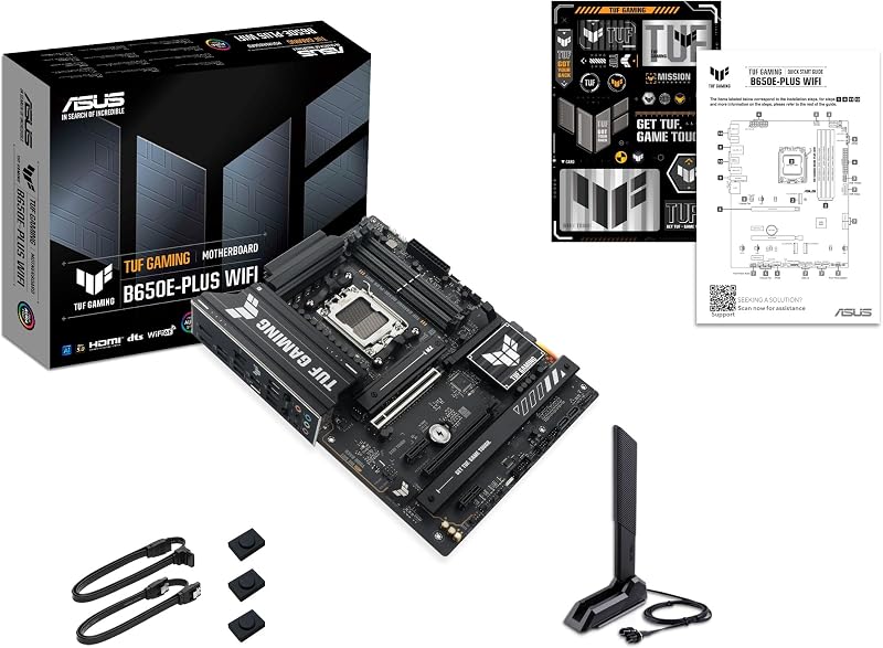 TUF GAMING B650E-PLUS WIFI, Scheda Madre AMD ATX, Slot DDR5, Nera