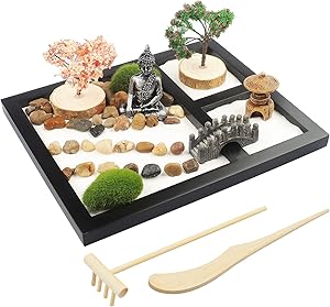 Japanese Zen Garden for Desk - Sakura Budah 9