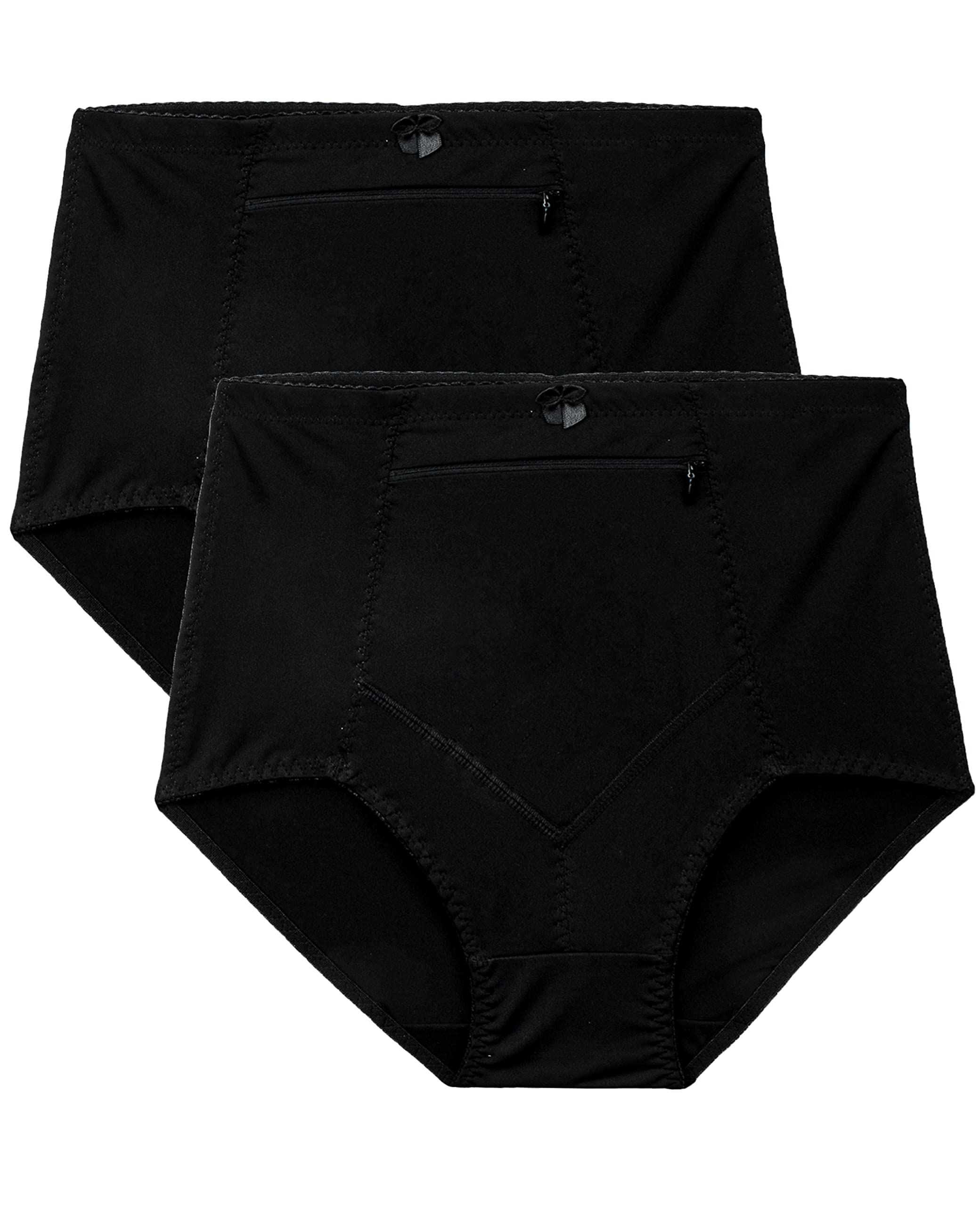 Photo 1 of Barbra Lingerie Women’s Travel Pocket Underwear Girdle Brief Panties S-5XL (XL, 2 Pack)