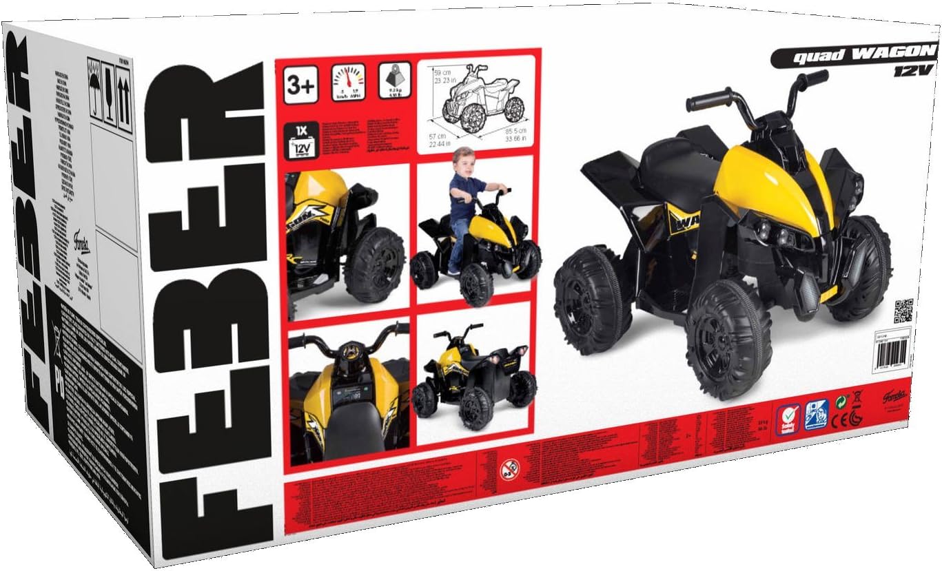 montable eléctrico feber quad wagon 12v