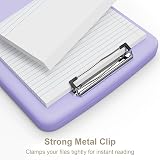 Piasoenc Clipboard with Storage 8.5x11 Pen Holder A4 Folder White view 4