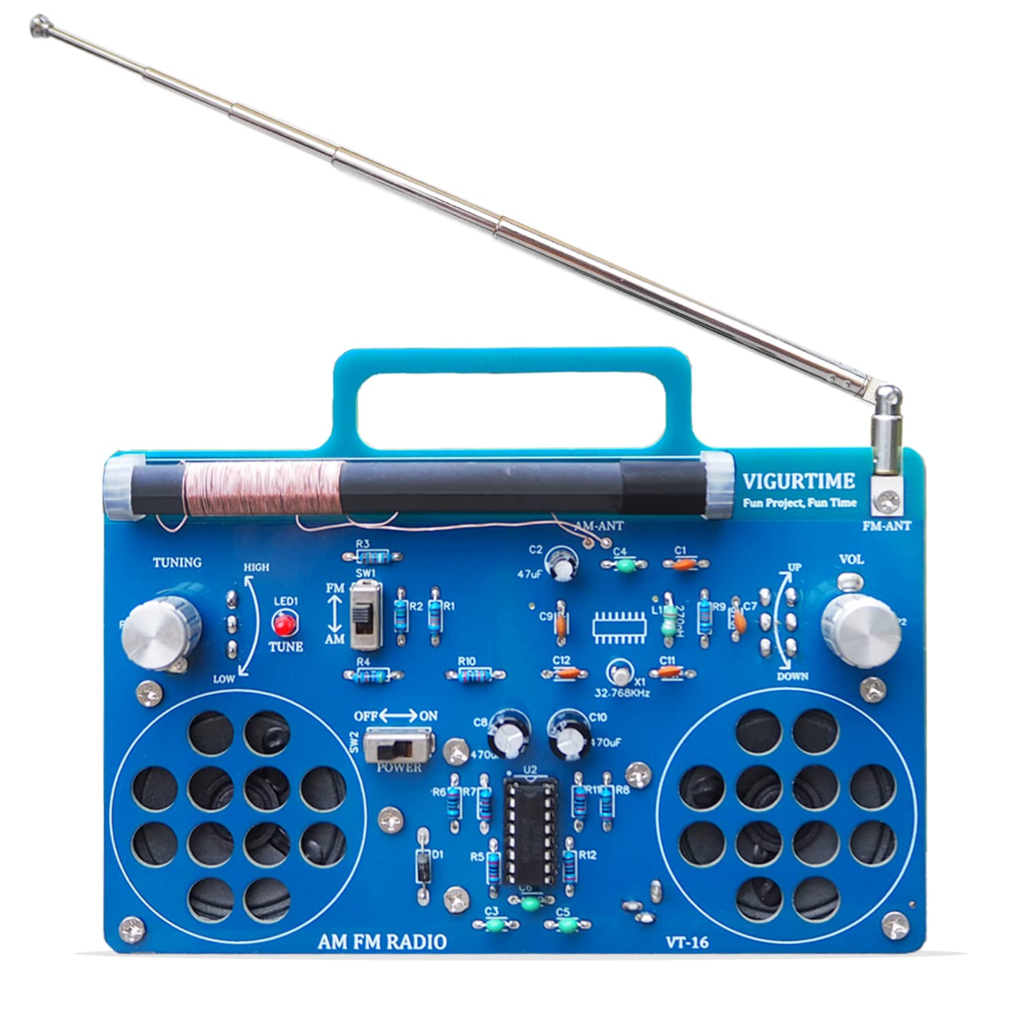 VIGURTIME AM/FM Radio Kit | Soldering Project DIY Kit for
