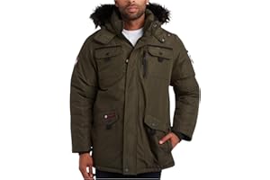 CANADA WEATHER GEAR Men's Parka - Heavyweight Ripstop Insulated ThermaFoil Lined Puffer Winter Jacket for Men (M-XXL)