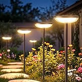 ELECLINK Solar Pathway Lights Outdoor, 6 Pack Tall Solar Garden Lights Outdoor Waterproof for Yard Flower Bed Patio Path Walkway Driveway Outside Decor Landscape Lighting