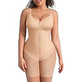 FeelinGirl Fajas Colombianas Moldeadoras Shapewear Tummy Control Postpartum Butt Lifting Body Shaper with Zipper Crotch