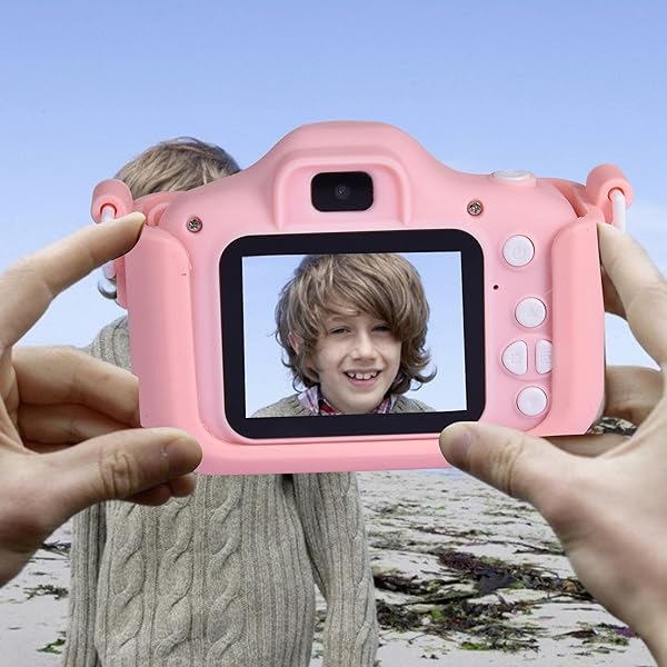 duhe189014 Kids Digital Camera Upgrade 2000W Pixels Kids Selfie Camera X5S Childrens Digital Camera HD IPS Dual Lens Leather Case Photograph And Video original