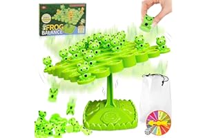 Frog Balance Game Toys, Two-Player Balance Game Tree Parent-Child Interactive Family Tabletop Montessori Game for Kids and Ad
