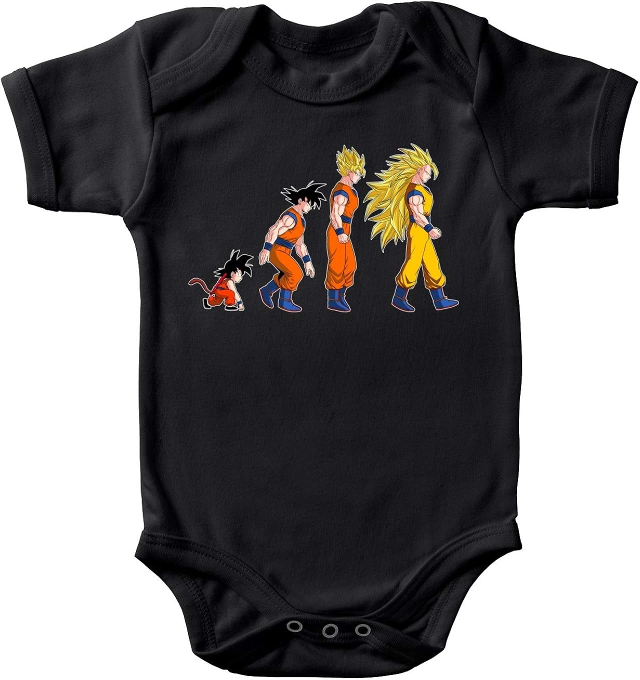 Okiwoki Body Bebe Noir Dragon Ball Z Dbz Parodique Sangoku Super Saiyajin La Theorie De Levolution Parodie Dragon Ball Z Dbz Bodys Et Combinaisons Vetements