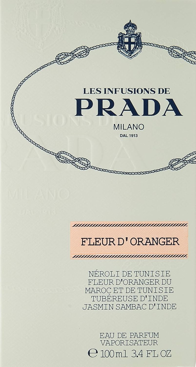 Prada Les Infusion Fleur D'Oranger Eau De Parfum 100ml, Ocean Tides, 100 ml (Pack of 1) - Image 3