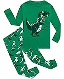 Little bety 100% Cotton Boys Dinosaur Pajamas Long