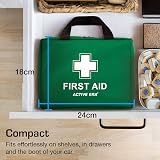 Active Era 220 Piece Premium First Aid Kit Bag with Ice Packs & Emergency view 7