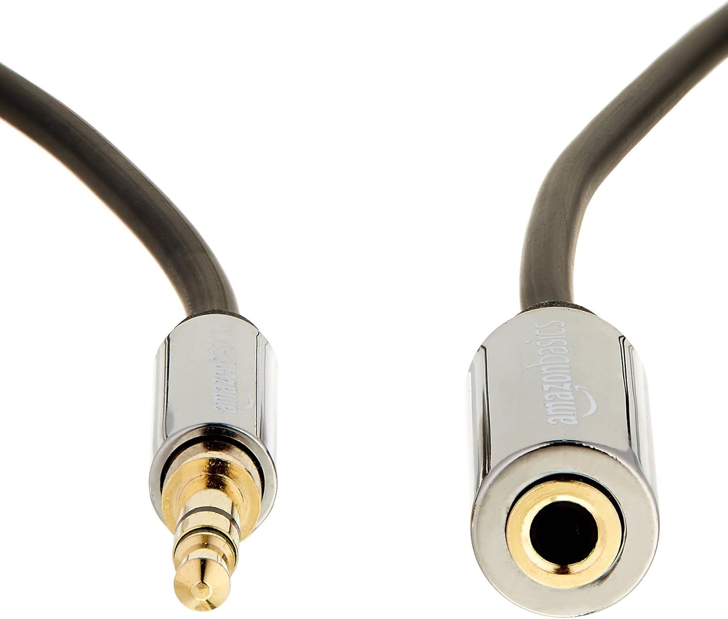 Basics 3.5mm Male to Female Stereo Audio Extension Adapter Cable - 25 Feet: Home Audio & Theater