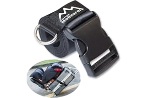 MoBearer Car Seat Travel Belt - Adjustable Strap to Convert Seat and Carryon Luggage into Airport Stroller - Easy Carry, Safe