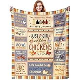 Sletop Cute Chicken Blanket Gifts for Kids Boys Girls Adults,Funny Chickens Throws and Blankets Stuff Chicken Gifts for Women Chickens Lovers Couch Sofa Bed Themed Gift Decor 50"x40"