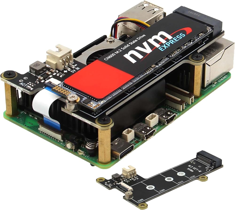 Geekworm X1001 M.2 NVMe SSD Shield for Raspberry Pi 5