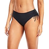 Daci Women Mid Waist Bikini Bottoms - Full Coverage Swim Bathing Suit Bottom Side Tied Swimsuit Bottoms