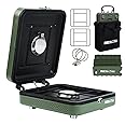 2 Burner Propane Caping Stove, 17200 BTU Portable Foldable Propane - View #4