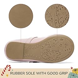K KomForme Girl's Ballet Flats Non-Slip Soft Mary
