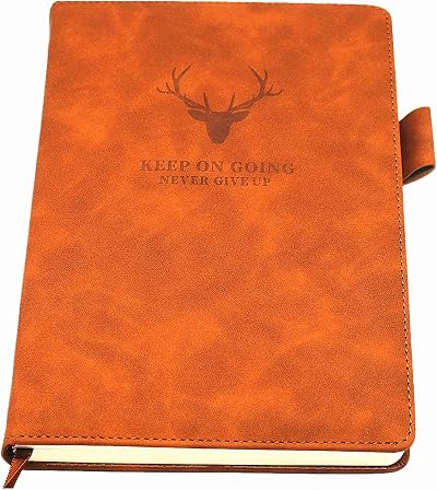 Earning Power A5 Ruled Hardcover Notebook 360 Pages Thick Paper 8.3x5.7 Brown