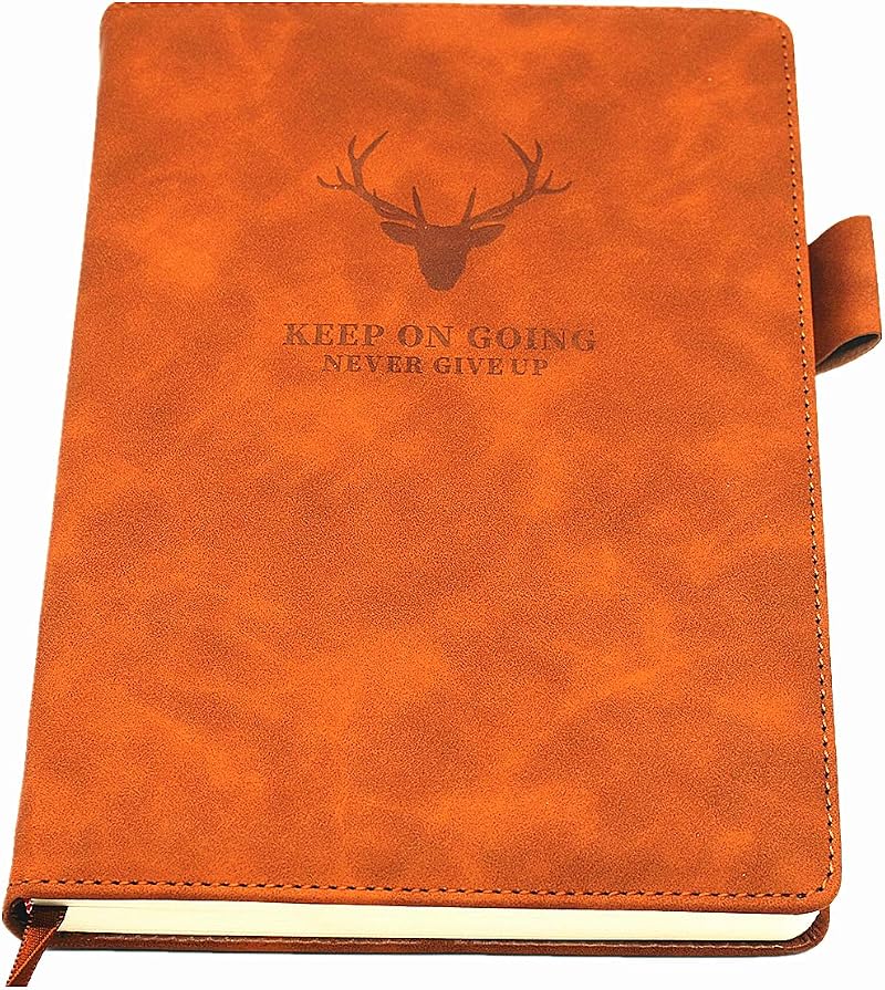 Earning Power A5 Ruled Hardcover Notebook 360 Pages Thick Paper 8.3x5.7 Brown