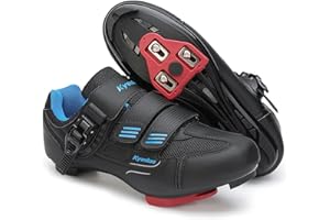KYEDOO Unisex Cycling Shoes Compatible with Peloton Bike Shoes Indoor Clip in Peleton Road Bike Riding Racing Biking Shoes with Delta Cleats for Mens Womens Indoor Outdoor Bike Pedal