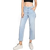 Celebrity Pink Womens Juniors High Rise Crop Straight Leg Carpenter Jeans