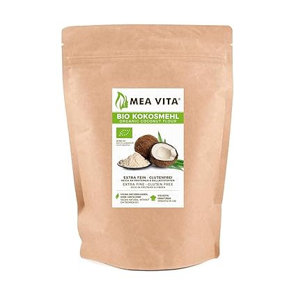 MeaVita Bio Kokosmehl, im Beutel, 1er Pack (1 x 2.5 kg)