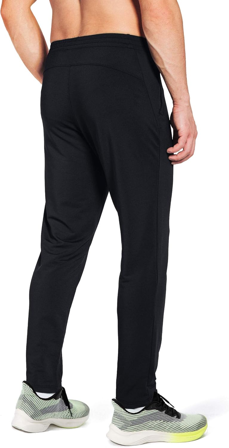 G Gradual Men's Sweatpants with Zipper Pockets Tapered Track Athletic Pants for Men Running, Exercise, Workout: Clothing