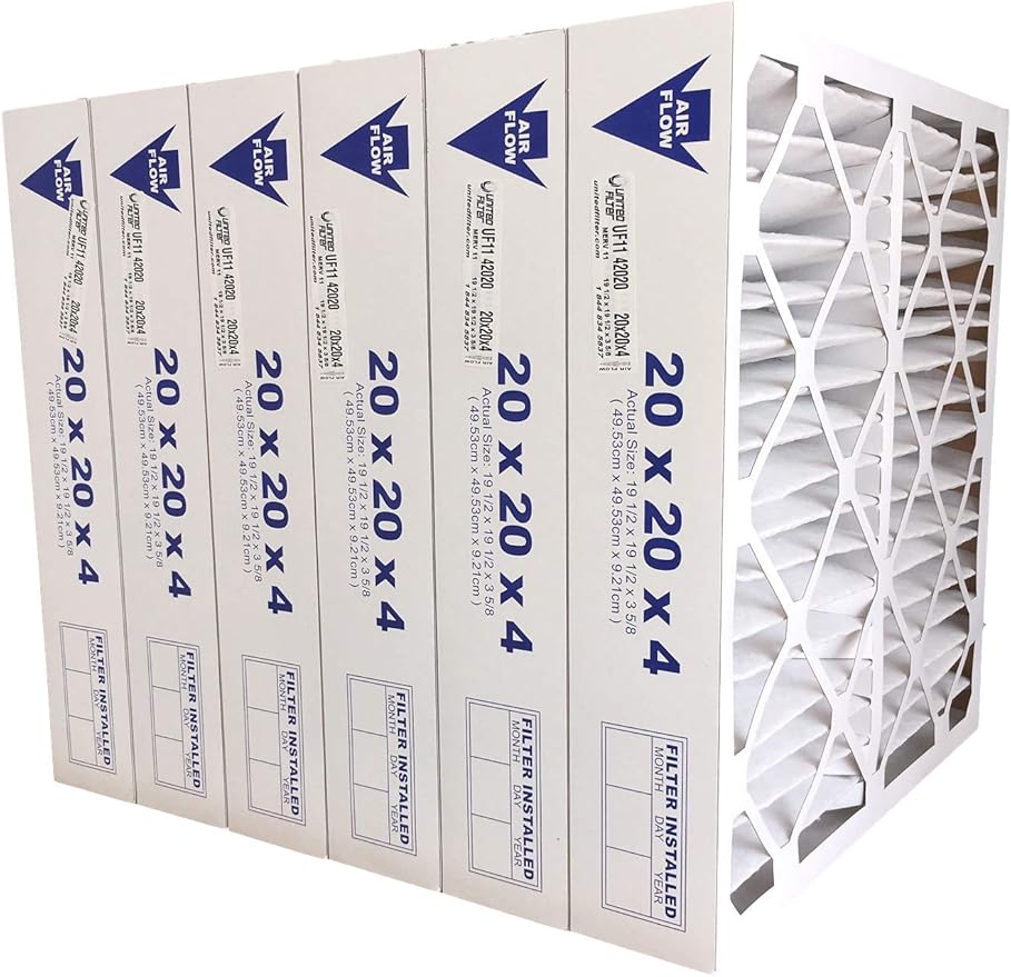 20x20x4 MERV 11 Pleated Furnace Filter Case of 6 Amazon.ca Home