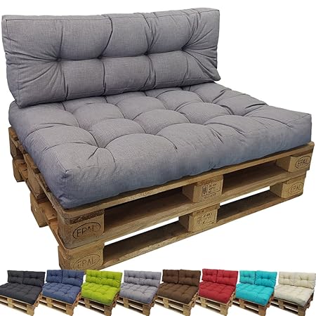 PROHEIM Outdoor Palettenkissen Lounge Palettensofa Indoor/Outdoor schmutz- und Wasserabweisende Palettenauflage Palettenpolst